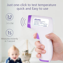 Charger l&#39;image dans la galerie, Thermomètre frontal pour bébé, enfant et adulte, thernomètre facile à utilisé, thernomètre sans contact infrarouge portable et léger, thernomètre affichage numérique, thernomètre pour la maison Aiqura