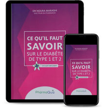 Charger l'image dans la galerie, Ce qu'il faut savoir sur le diabète de type 1 et 2, Expliqué Simplement, Pharmaquiz, Dr Noura Marashi