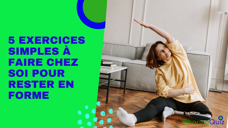 5 exercices simples à faire chez soi pour rester en forme